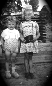 Dirk and his Sister Linda Pernis 1948
